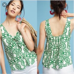 Anthropologie Maeve Verena tie front Tank. Medium